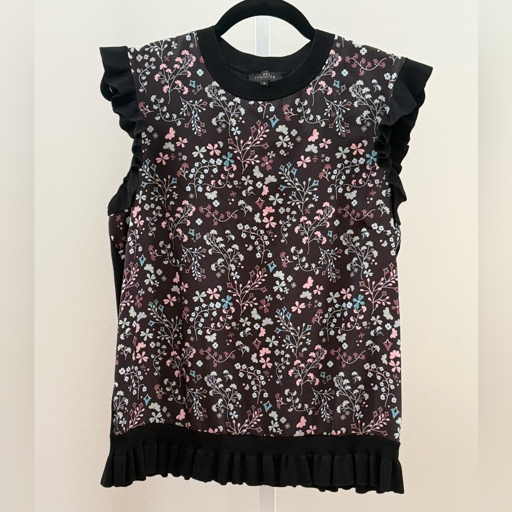TED BAKER Letino Hazel Ruffle Top Size 2 - Picture 5 of 12